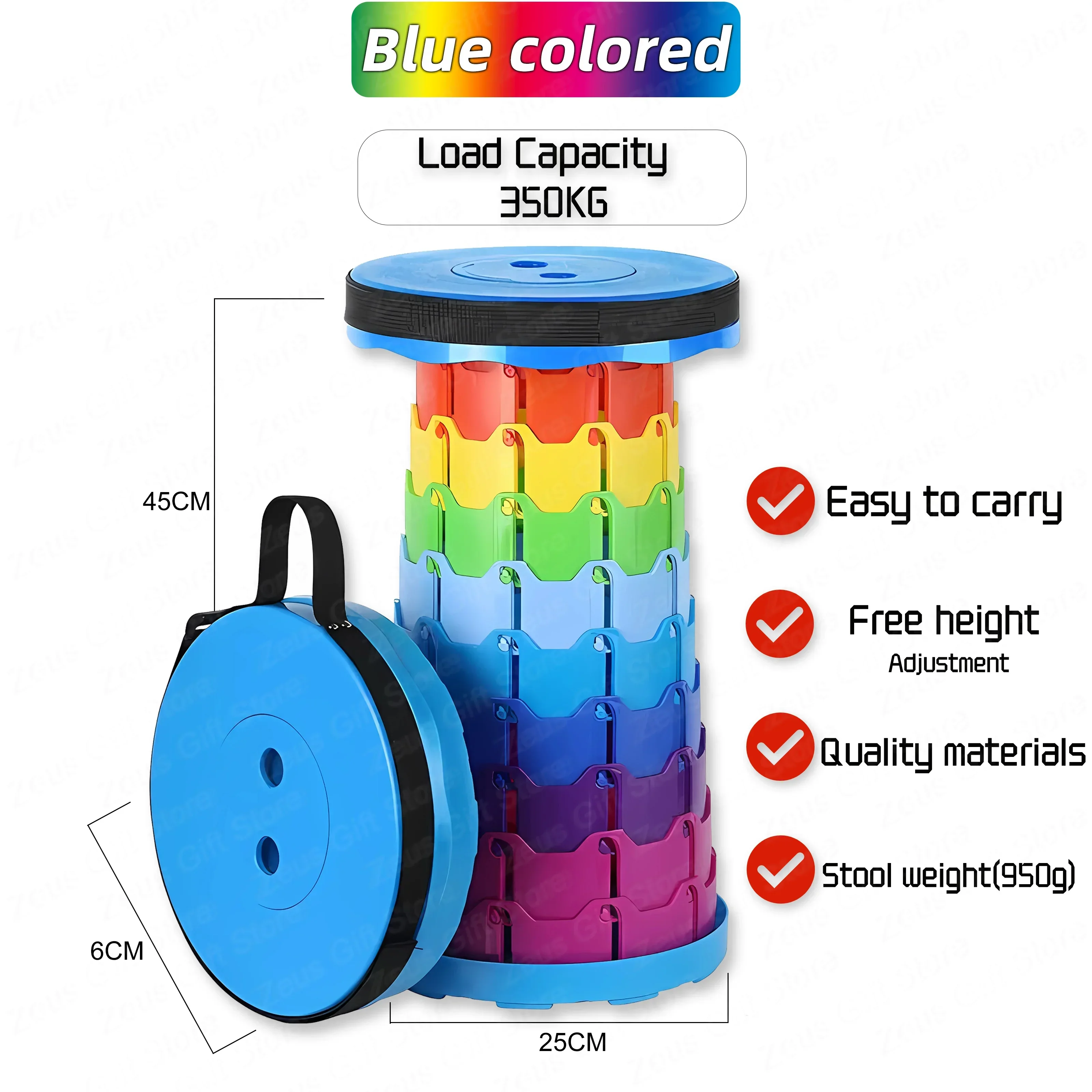 Folding Chair New Popular Foldable Portable Stools Beach Chairs Outdoor Camping Subway Queuing Fishing Travel Picnic Seats