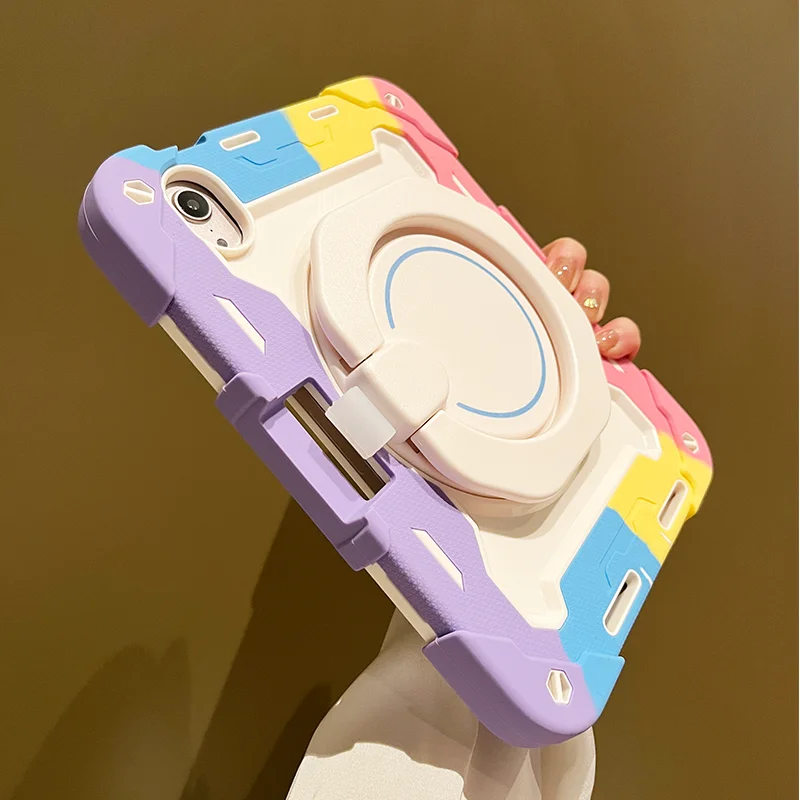 Custodia Posteriore Antiurto Per Ipad Air 2 9.7 Ipad 10Th 10.2 10.5 Air 5Th 4Th Gen Con Supporto A Mano Per Ipad Pro 11 12.9 Cover