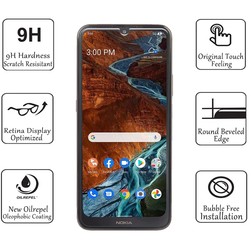 Durable Shatterproof Screen Protector Film - 3 Pack