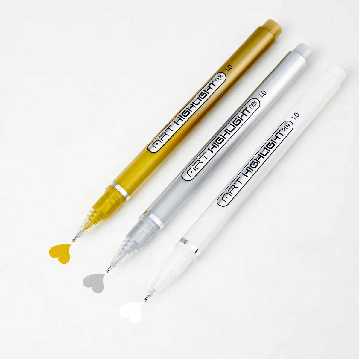 3/6 Stück Weißgold-Silber-Gelstift-Set, 1 mm feine Spitze, glatte Tintenstifte zum Zeichnen, Scrapbooking, DIY-Kunst- und Kartenherstellung – Detail 9