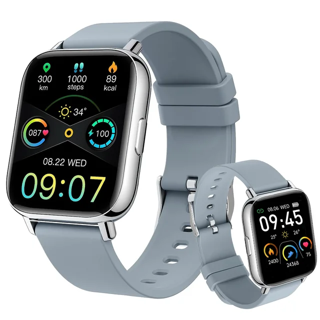 Nerunsa Smart Watch, Fitness Tracker 1.69" Touch Screen Smartwatch Fitness Watch Heart Rate Monitor/Pedometer/Sleep Monitor.