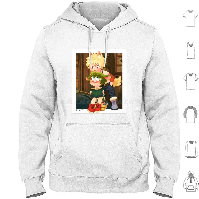 A Day At The Library Hoodies Long Sleeve Bakudeku Katsudeku Bkdk Ktdk Deku  Izuku Midoriya Midoriya Izuku Mha Izuku - Hoodies \u0026 Sweatshirts - AliExpress