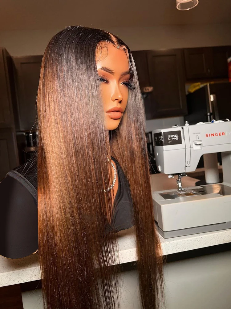Lace Front Wig, Human Hair Wig-13X4 Straight Lace Front Human Hair Wig 180Density 4X4 Frontal Brazilian Remy