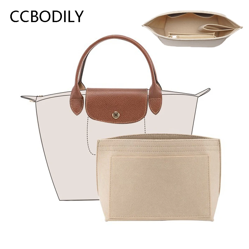 Organizer Per Borse Adatto Per Borsa Longchamp Borsa Per Iiner Anti-Deformazione Borsa Per La Spesa Finitura Tote Borsa Con Supporto Per Borse