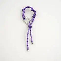 Vibrant Handmade Braided Nylon Keychain Strap (PURPLE)