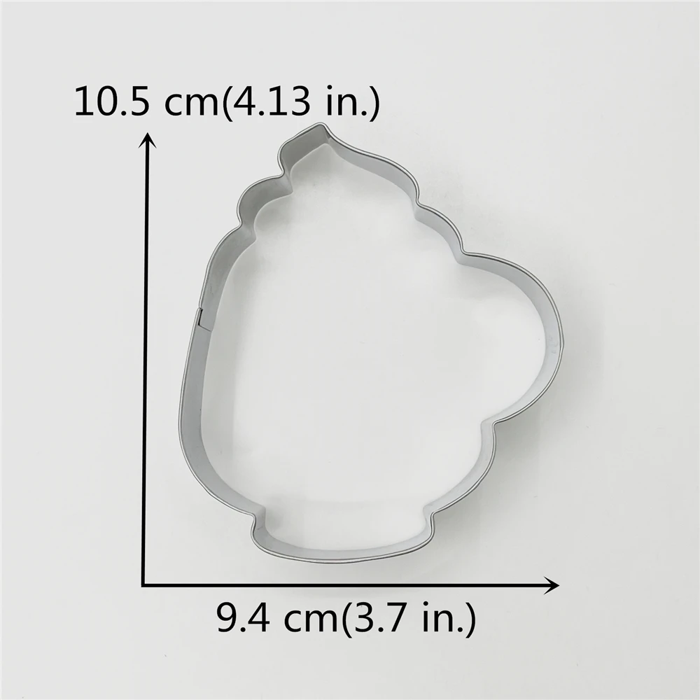 Cookie Cutter KENIAO Christmas Coffee Mug Cookie Cutter 10.5 CM Biscuit Fondant Sandwich Bread Mold Stainless Steel cookie cutter,baking mold,cookie mould