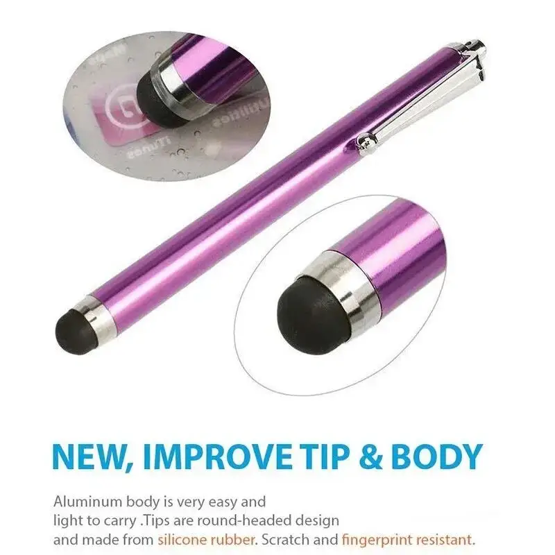 Stylus Pen 10Pcs Mobile Phone Stylus Touch Screen Pen For iPad Apple iPhone Samsung Tablet Capacitive Screen With Clip