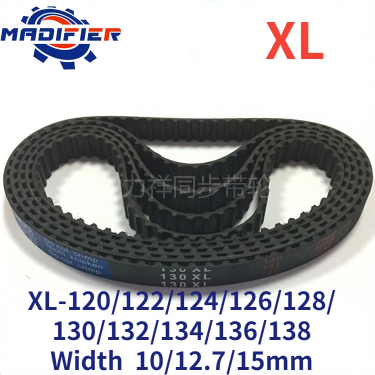 

GKTOOLS 120/126/130/138 XL Timing Belt Width 10/12.7/15mm Perimeter 304.8/320.04/330.2/350.52mm Rubber Belt Inch trapezoid