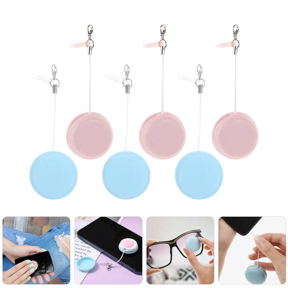 

6 Pcs Mobile Phone Screen Wiping Tool Tablet Macaron Cleaning Wipe Brush Cleaner Para De 7 Silica Gel Tablets