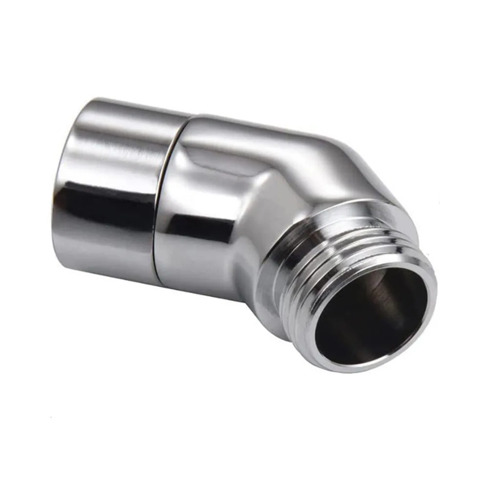 G1/2 Shower Elbow Adapter Hand Shower Top Spray Elbow Chrome Angle Female Thread And Male Thread 135° Shower Elbow For Bathroom 6
