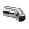 G1/2 Shower Elbow Adapter Hand Shower Top Spray Elbow Chrome Angle Female Thread And Male Thread 135° Shower Elbow For Bathroom 6