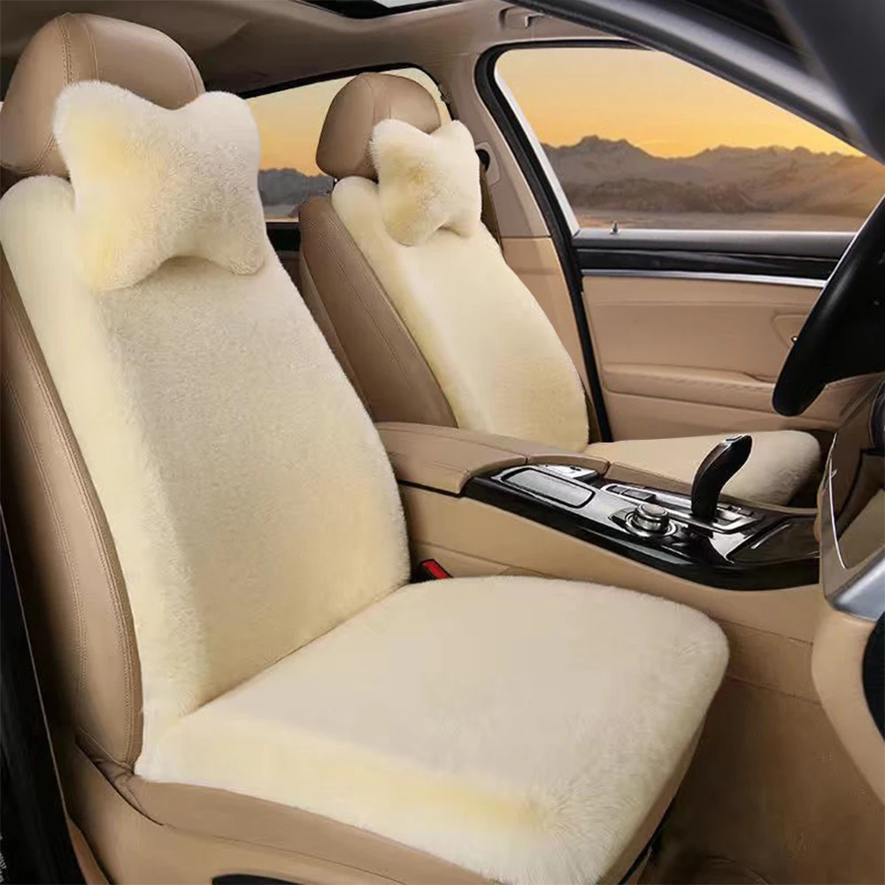 

Chery Tiggo Car Cushion Winter Plush Rabbit Fur Winter Warmth Thick Square Cushion for Main Driver or Co-pilo