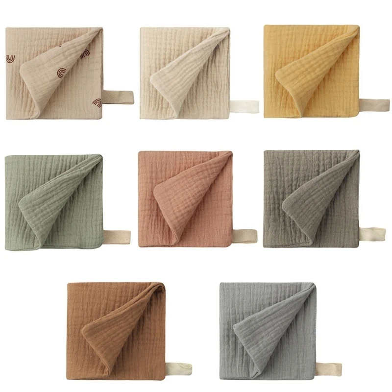 

New Baby Handkerchief Absorbent Gauze Burp Cloth Newborn Face Towel Feeding Bibs
