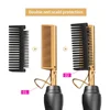 Hot Comb Hair Straightener Heat Pressing Combs Portable Ceramic Curling Iron for Hair Beard Wigs Wet and Dry Hair Styling Tools 5