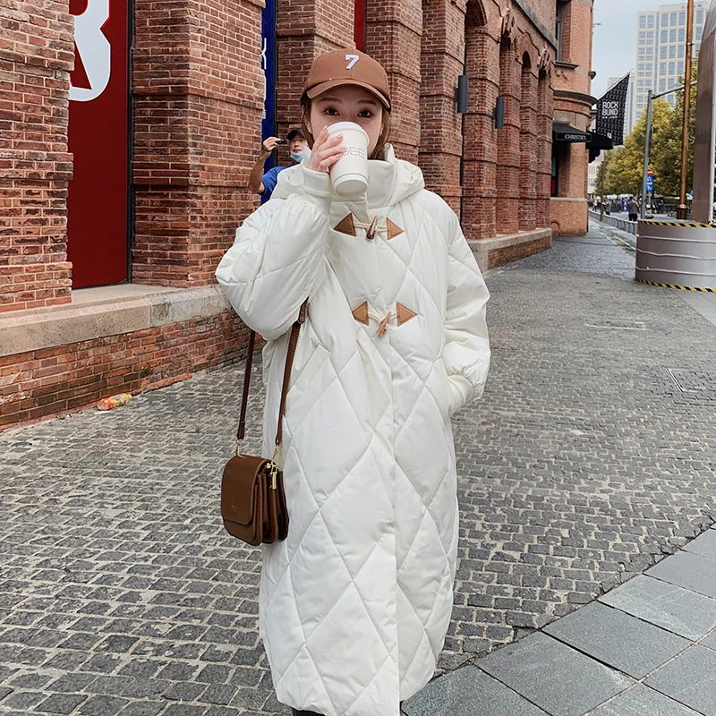 4XL Plus Size Winter Maternity Coats Korean Style Long Sleeve Pregnancy X-Long Outwear Fashion Pregnant Women Loose Bread Jacket