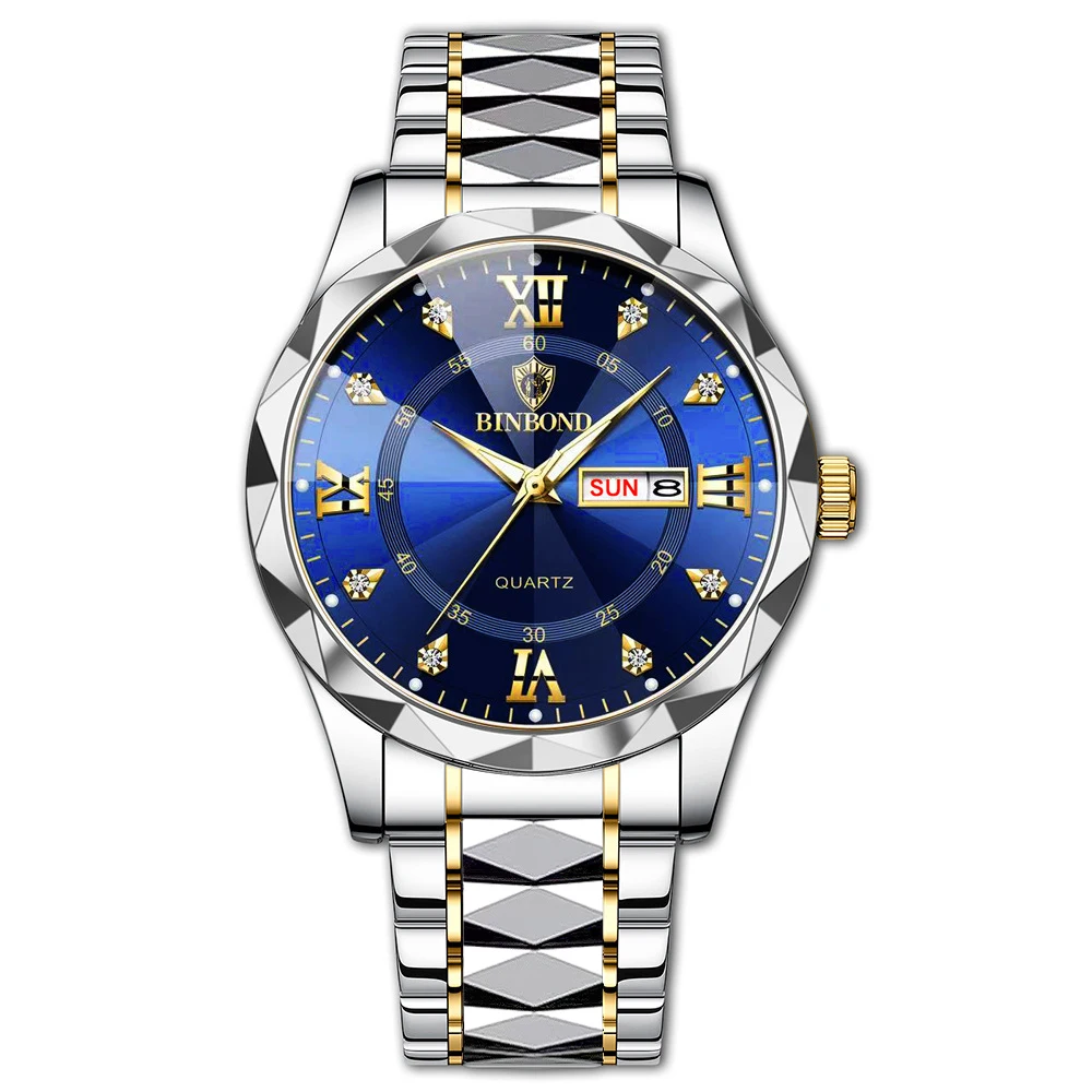 Men's Wrist Watch Waterproof Quartz Watch With Date And Glow_voghion.com