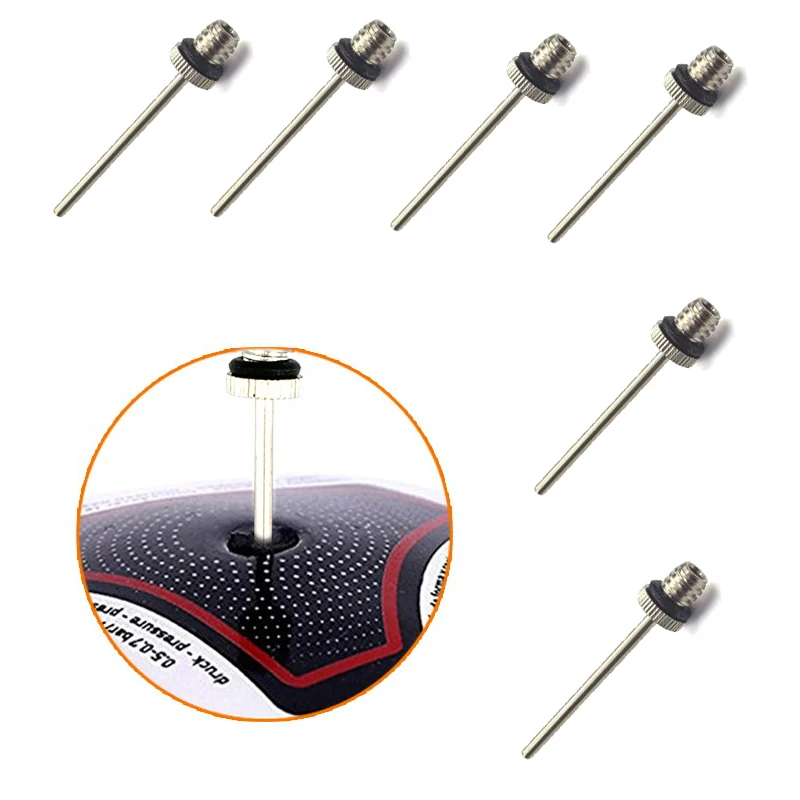 Ball Pump 6/12 Pcs Inflatable Needles Basketball Soccer Volleyball Inflatable Needles Balls Universal Pump Accessories