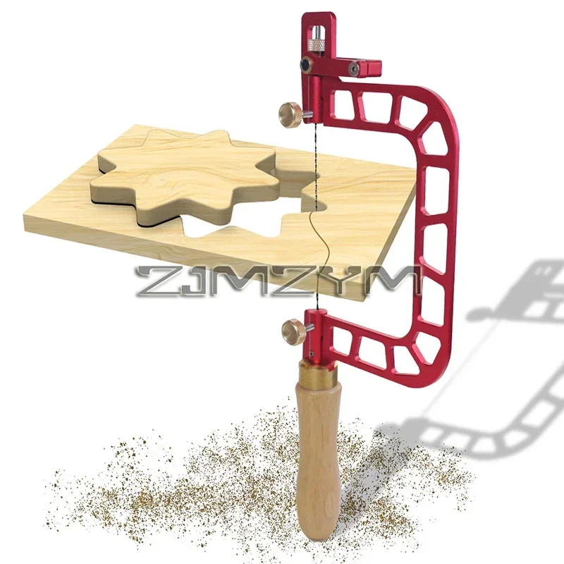 Woodworking Coping Saw Woodworking Drawing Wire Saw Aluminum Alloy Frame Curve with Diamond Wire Wood Accurate Cutting