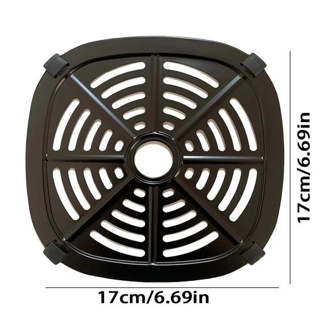 Air Fryer Grill Plate Mit Crisper Plate - 20.8x20.8cm Antihaft Edelstahl