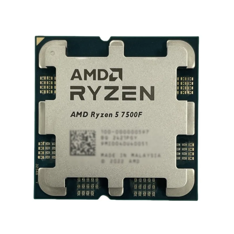 AMD 라이젠 5 7500F 3.7GHz 6코어 12스레드 프로세서, 32MB L3 캐시, 65W TDP, AM5 소켓, PC 게임용, DDR5 메모리 지원