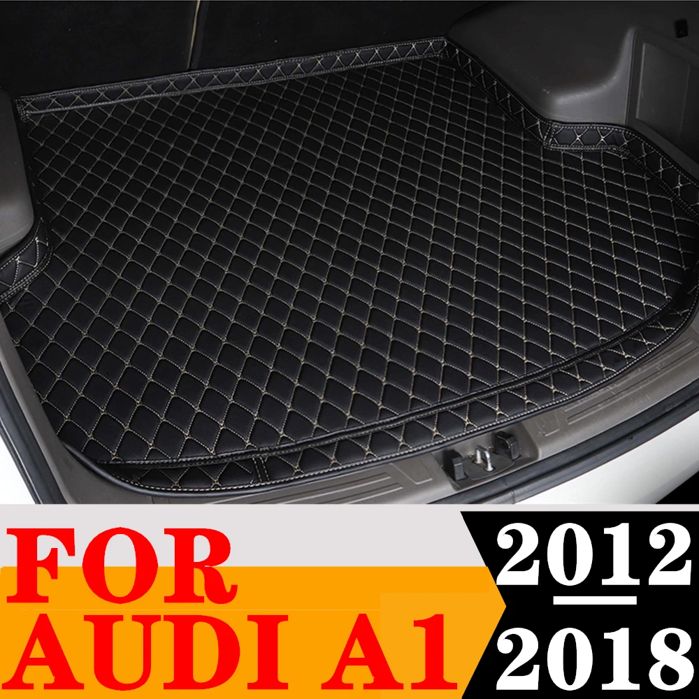 

Коврик для багажника с высокой боковой стороны для AUDI A1 2018 2017 2016 2015-2012, подходящий под заказ багажный поднос XPE, коврик для багажа, задний коврик для груза, ковер