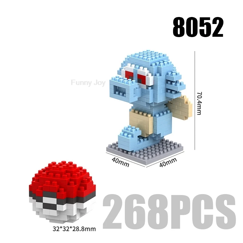 Lustige Pokemon-Bausteine Anime Picachu Charizard Puppe Blastoise Bulbasaur Gengar Pokémon-Bausteine Spielzeug als Geschenk für Kinder – Detail 21