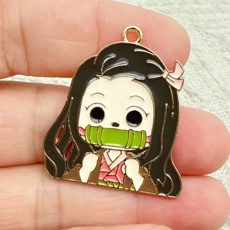 10 pcs Cartoon Charms Enamel Charms Pendants for Jewelry Making Necklaces Earrings Braceltes DIY Crafts Gifts - 5