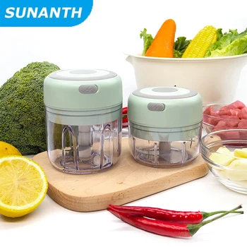 100ML/250ML Mini Electric Garlic Chopper USB Meat Grinder Garlic Masher Machine Sturdy Durable Crushed Ginger Vegetable Crusher 1