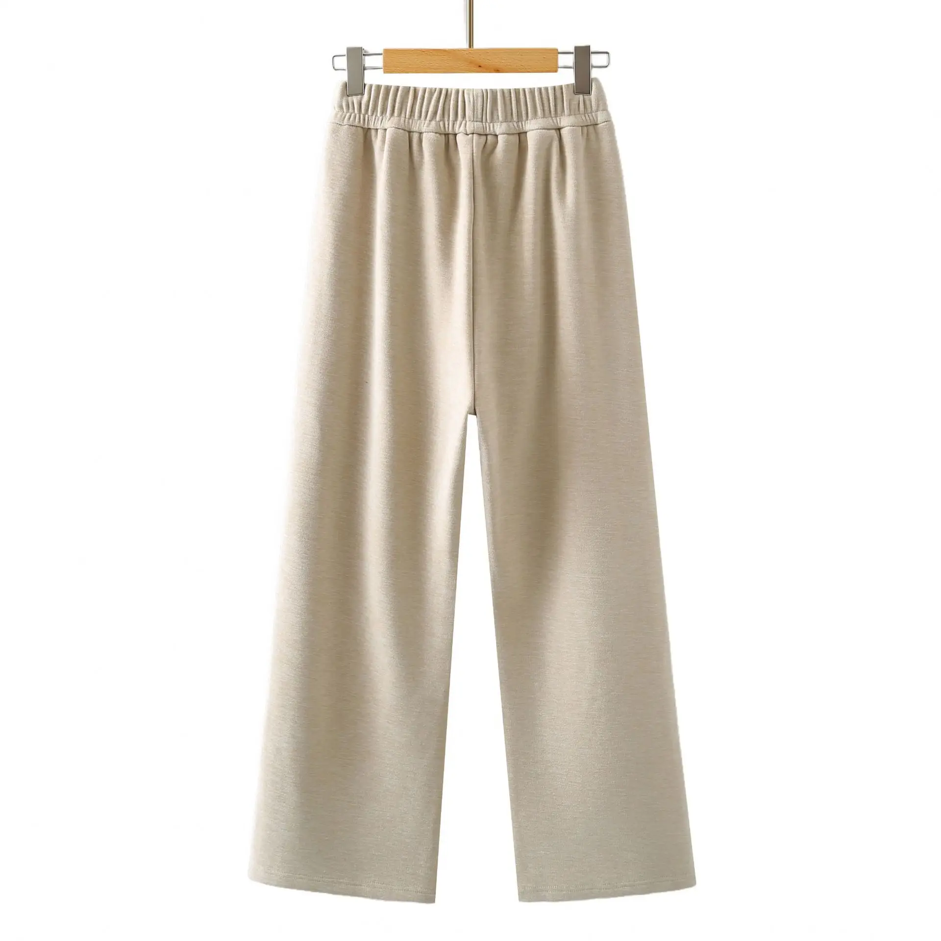 XXXXXL Fashion Plus Size Women's Straight  Pants New Autumn And Winter Style Casual Fleece Thermal Label Sweatpants 608