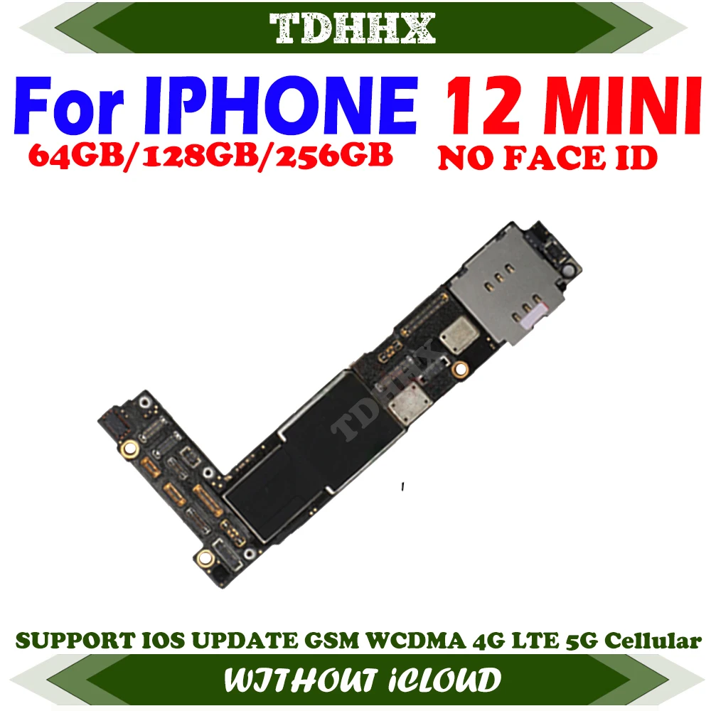 Support System Update Logic Boards for iPhone 12 MINI Motherboard Clean iCloud 4G Network Cellular Full Working