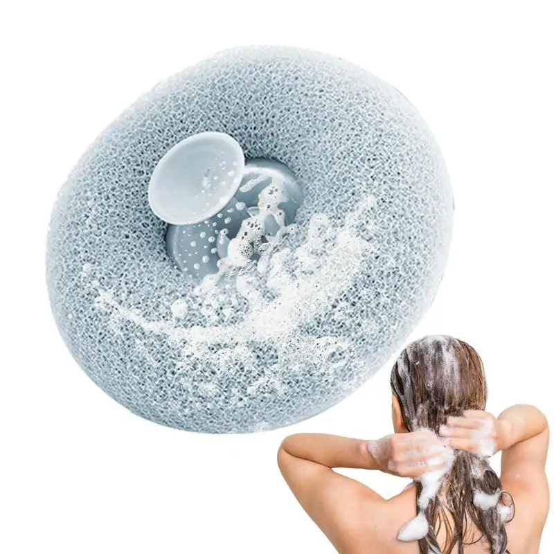 Bath Sponges Bath Mesh Pouf Body Scrubber Loofah Quick Dry Rich Foaming
