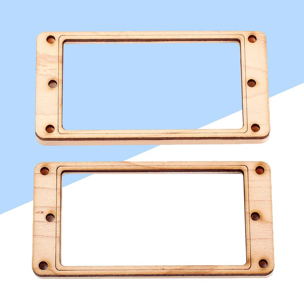 

Pickup Frame Plastic Maple Wood Double Coil Slanted Pickup Frame Humbucker Frame Mounting Ring for Guitar Bass