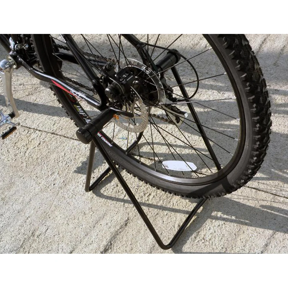 

1pc Mountain Bike Road Bike Triangle Vertical Stand Display Wheel Hub Bike Repair Stand Kick Stand for Repair Floor Stand