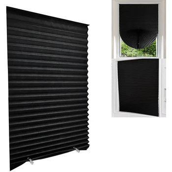 Self-Adhesive Blackout Curtain Roller Blind – Cut-to-Size Portable Shade 1