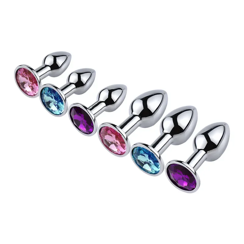 Mini Sexy Jelly Color Metal Anal Plug Anal Dilator Adult Men Women Fun Flirting Masturbation Adult Toys Gay anal plug vibrator anal plug anal sex toys