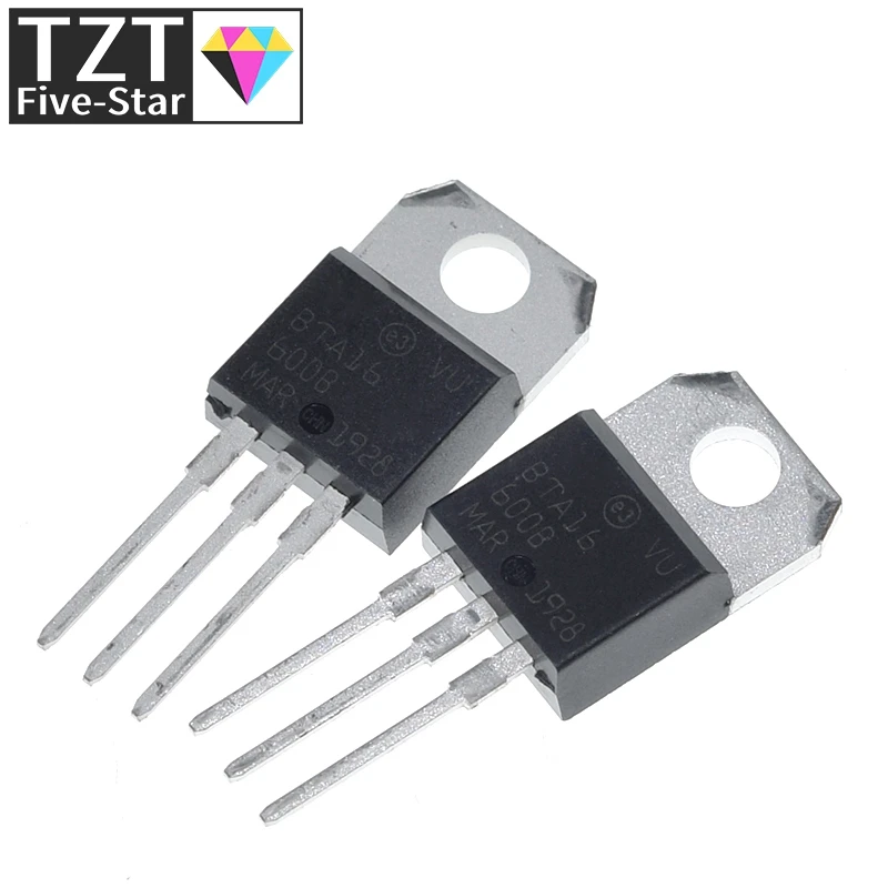 Chanzon 10 Pezzi BT152-600 TO-220 Triac 13A 600V – Transistor Originali Per Progetti Elettronici Fai Da Te - 2