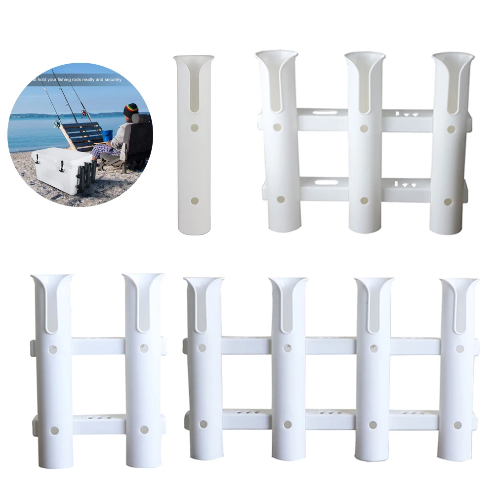 Boat Plastic Fishing Rod Holder Portable Lightweight Spinning Durable Pole Tube Mount Bracket Socket Rack Accessories