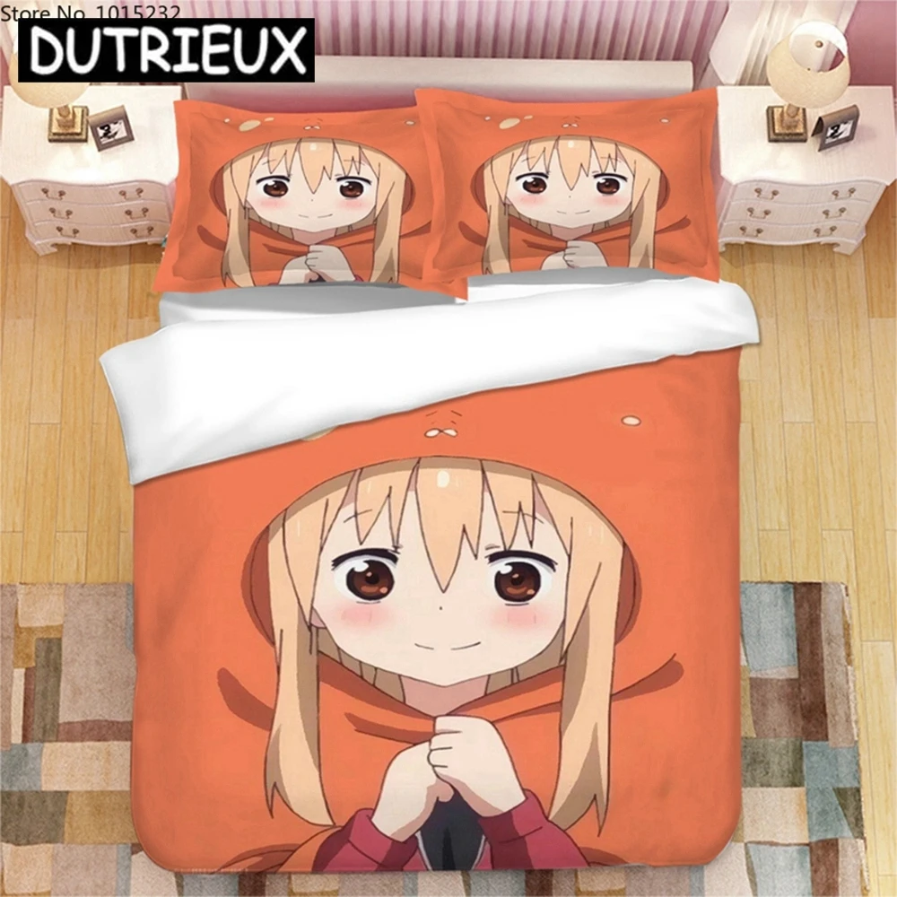 

Japanese Anime Himouto Umaru-chan 3D Printed Bedding Set Duvet Covers Pillowcases Comforter Bedding Set Bedclothes Bed Linen 02