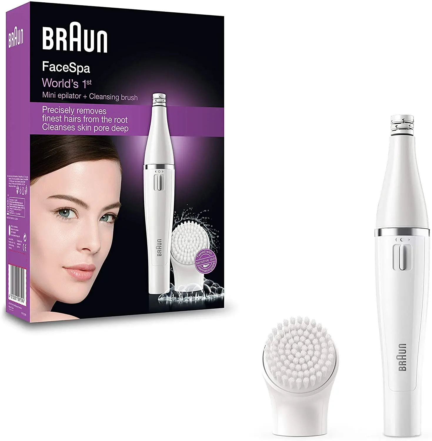 wildernis Joseph Banks strategie Braun Face 810 Face Epilator Hair Removal And Face Cleaner, Additional  Brush And Battery, White 2021 Modeling - Powered Facial Cleansing Devices -  AliExpress