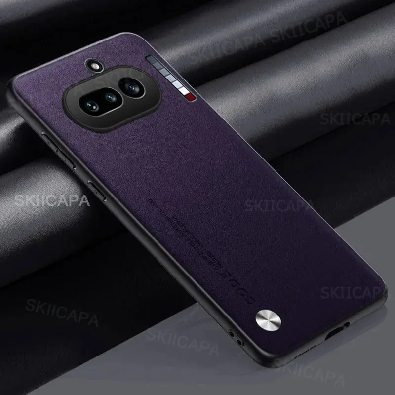 Elegant Leather Matte Silicone Phone Case - Soft Bumper Cover