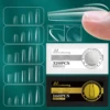 16 Sizes Curved Arch Soft Gel False Nail Tips Full Cover Press on Almond Capsules French Coffin Artificial Fake Nails Extension