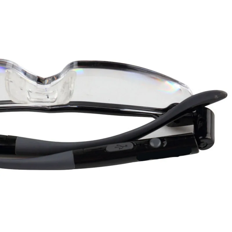 Mighty Sight Led Magnifying Eyewear Glasses with Rechargeable LED lights  160%-US