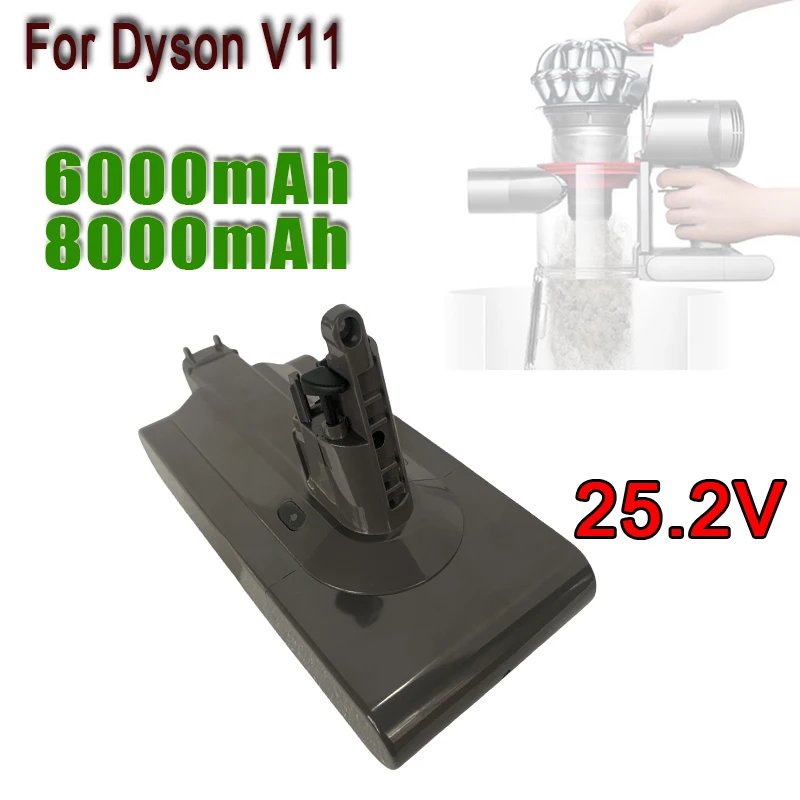 

For Dyson V11 Handheld Vacuum Cleaner Spare Battery 25.2V 6000mAh/ 8000mAhRechargeable Battery Pack