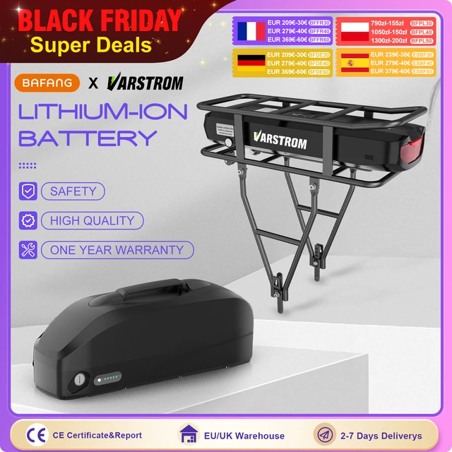 48V 36V 52V Elektrische Fiets Batterij BAFANG Tongsheng Originele Batterij Hailong Onderbuis Lithium Batterij Achter batterij Energie