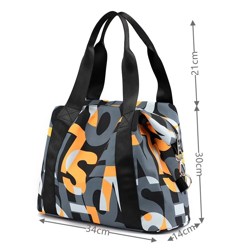 Women's Messenger Bags Waterproof Nylon Shoulder Totes Large Handbag Female Travel Crossbody Bags Top-handle Bag
