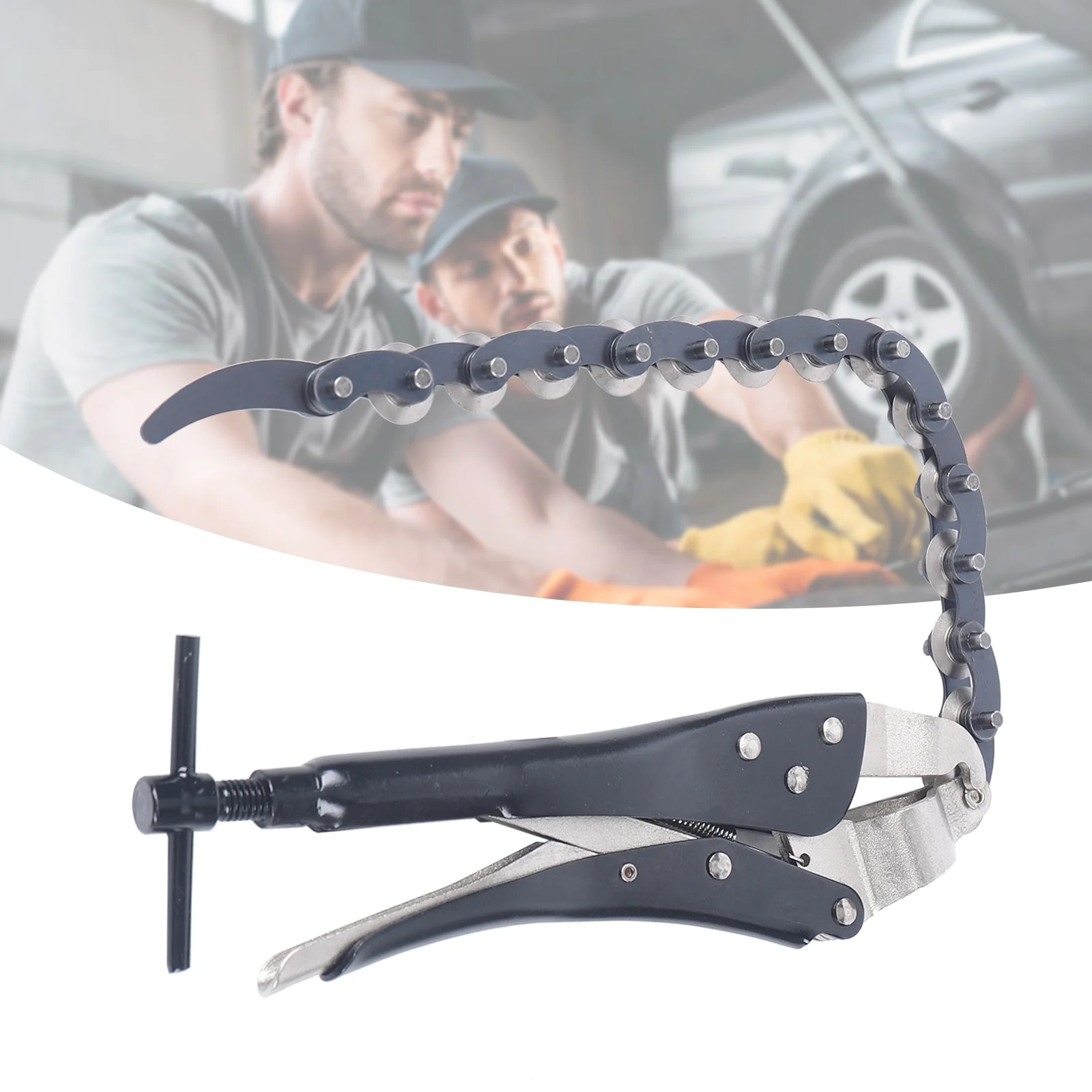 Multi Wheel Chain Lock-grip Pliers Tube Pipe Car Exhaust Pipe Cutter Durable Tailpipe Cutter Exhaust Chain Tool