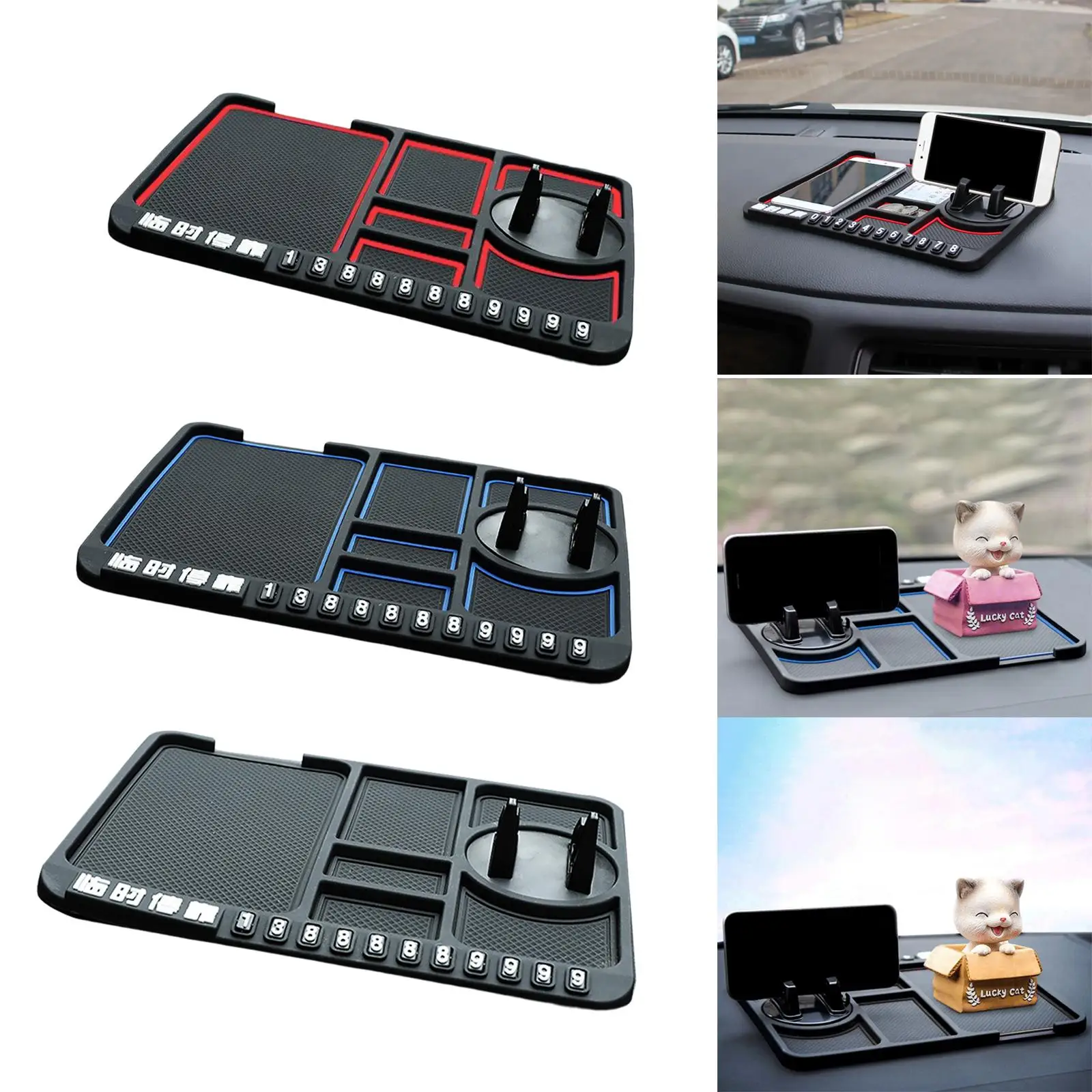 Universal Car Dashboard Anti-Slip Mat Silicone Sticky Anti-Pad