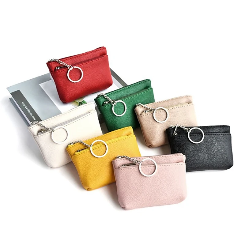 

Новинка, Маленький модный мини-кошелек из искусственной кожи с мягкой поверхностью для ключей, банковских карт, монет, кошельки для монет, маленькая сумка для карт
