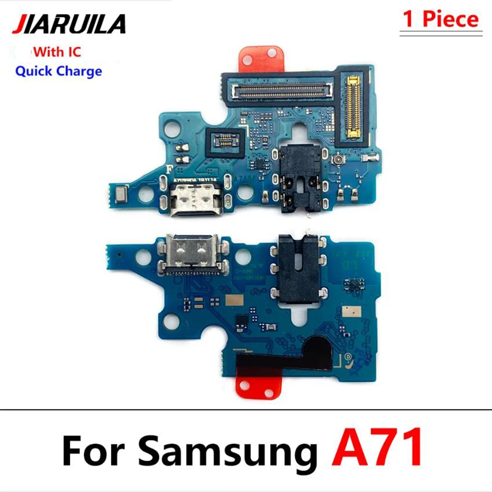 10Pcs，Tested For Samsung A02 A12 A03S A01 A03 Core A11 A71 A51 USB Charging Port Dock Charger Plug Connector Board Flex With Mic