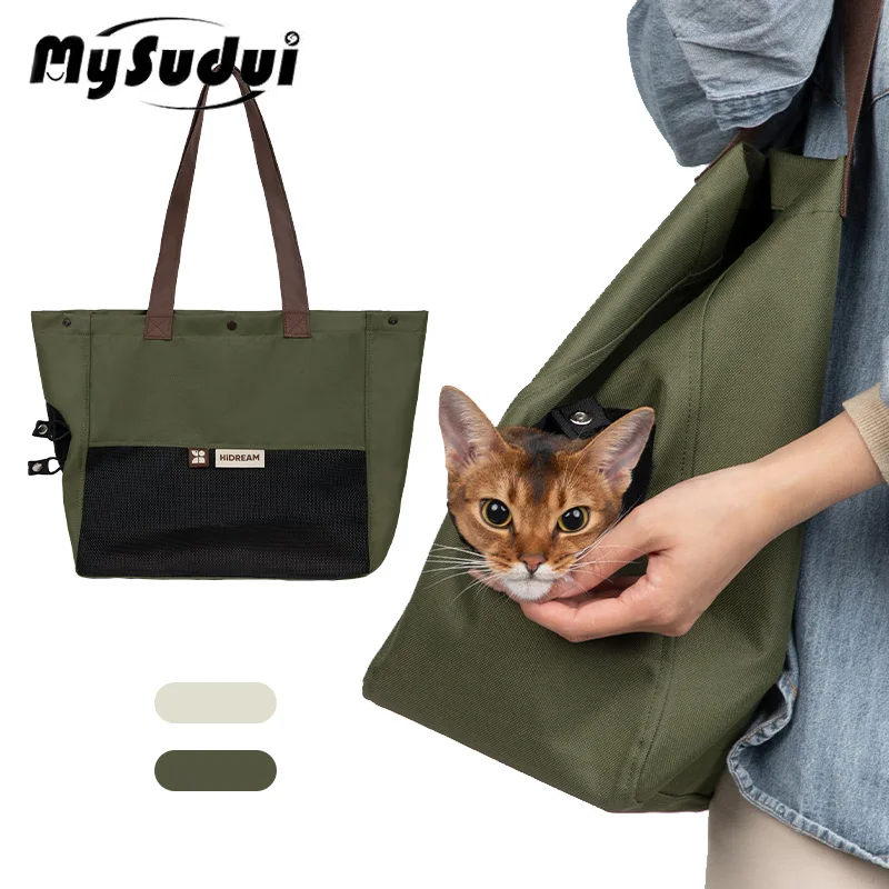 XUYIDAN Fashion Pet Carrier Dog Purse Foldable Dog Cat Handbag